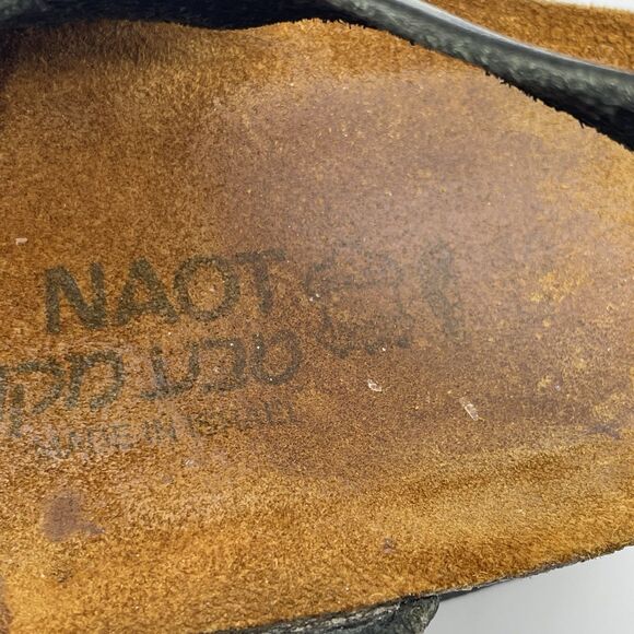 NAOT Kayla Israeli Sandals Women's US 8 / 40 Black Leather GorpCore Outdoors - Picture 7 of 16